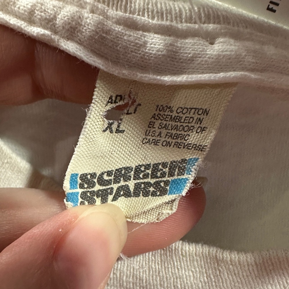 Vintage 90s Screen Stars Stressed Out Mom Single Stitch Graphic T-Shirt XL White - Picture 2 of 5